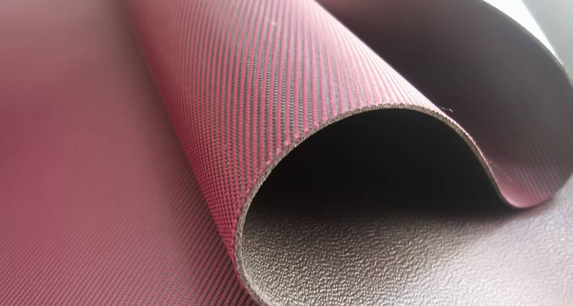 双色斜纹高弹发泡面料产品展示