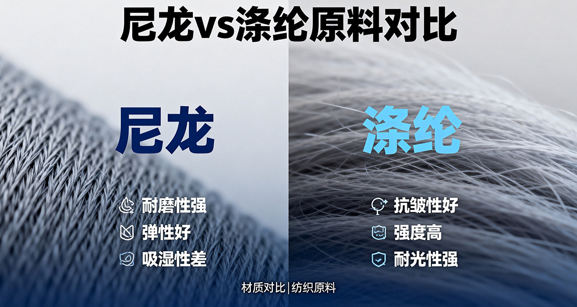 尼龙与涤纶原料对比