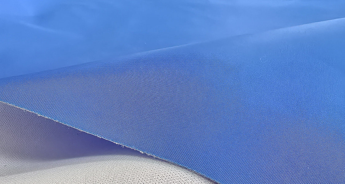 再生290尼龙斜纹复合面料展示 - 80S厚度320g克重